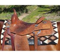 Professionals Choice - Comfort-Fit SMx Heavy Duty Air Ride Western Pad - Quest Pattern