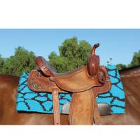 Western Saddle Pads - SMx Air Ride Pads - Comfort-Fit SMx Heavy Duty Air Ride Western Pad - Giraffe Pattern 