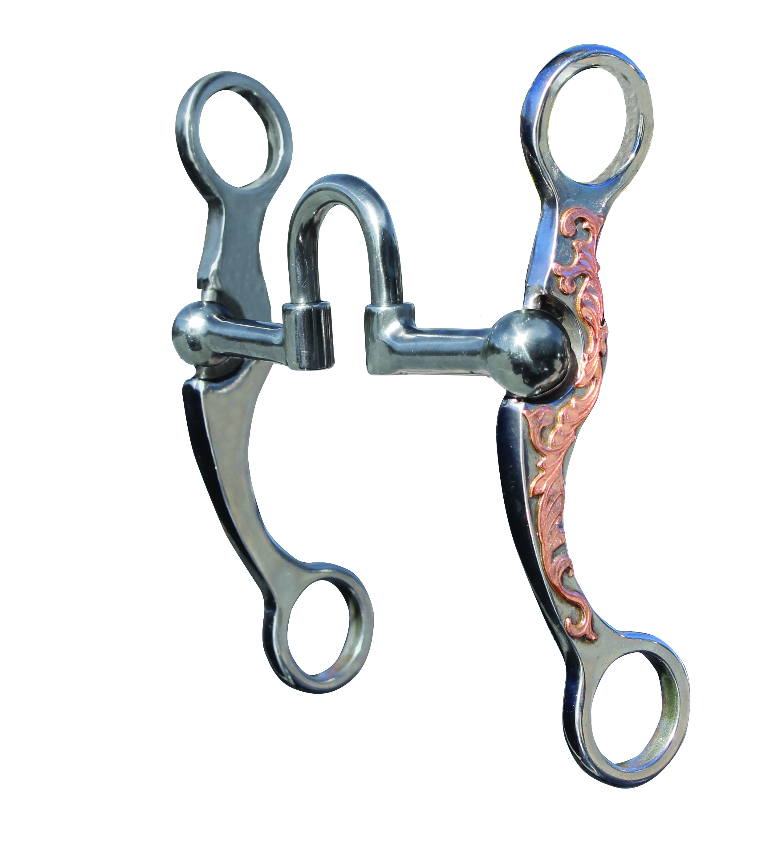 5 1/4 in Mouth Professionals Choice Horse Bit Ported Chain Sunflower U-1011 