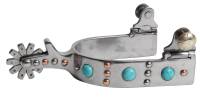 Turquoise Dot Spur-Mens