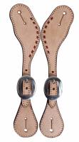 Buckstitched Roughout Spur Straps - Youth/Ladies