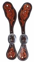 The Bob Avila Collection by Professionals Choice - Chocolate Floral Spur Straps