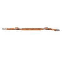 Floral Rough-Out Wither Strap