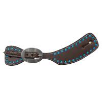 Women's Turquoise Buckstitch Spur Strap