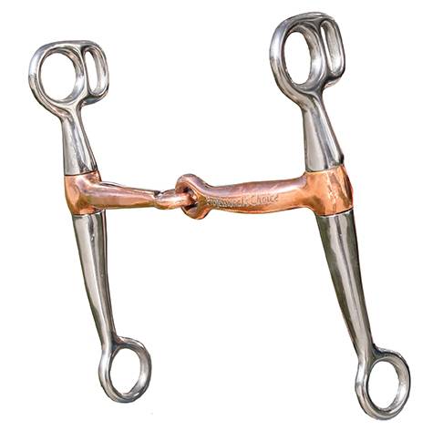 Reinsman Smooth Copper Snaffle Tom Thumb Transition B Stage Bit 563 5 in outlets Mouth