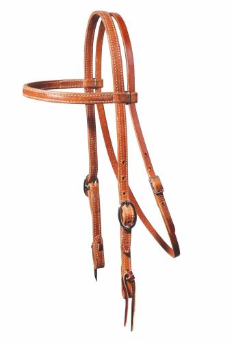 Doubled &  Stitched Headstall