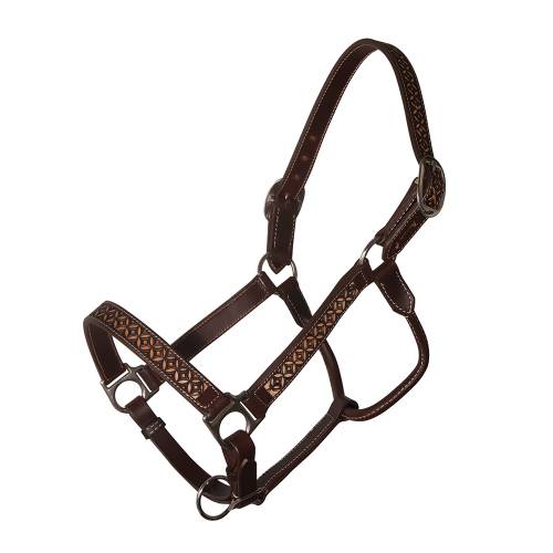Leather Chocolate Confection Halter