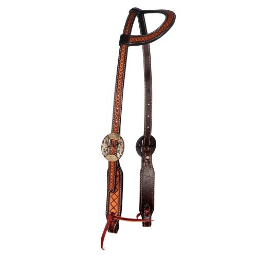 Professionals Choice - Crosshatch One Ear Headstall