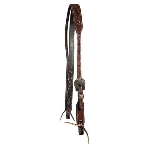 Tapered Chocolate Roughout Gunslinger Slit-Ear Headstall