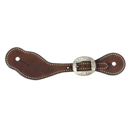 Women's/Youth Chocolate Roughout Spur Strap