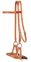 Headstalls - Side Pulls - Round Leather Nose Side Pull