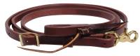 Ranch Heavy Oil Harness Leather Roping Reins - Image 2