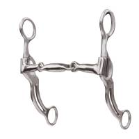 Professionals Choice - PC 7" Swept Back Double Bar - Three Piece Snaffle