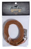 Leather - Misc. - Plaited Saddle String with Concho-Tie