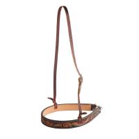 Collections - Black Floral Roughout  - Black Floral Roughout Noseband