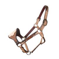 Professional's Choice Collection - Black Floral Roughout  - Black Floral Roughout Bronc Halter