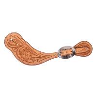 Collections - Floral Rough-Out Collection - Professionals Choice - Floral Rough-Out Spur Strap