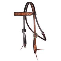 Headstalls - Browband Headstalls - Crosshatch Browband Headstall