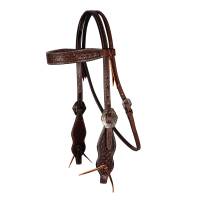 Chocolate Carapace Browband Headstall