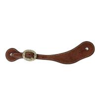 Men's Chocolate Roughout Spur Strap