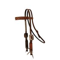 Chocolate Roughout Gunslinger ⅝” Browband Headstall