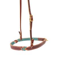 Double Ply Twist Emerald Burgundy Noseband