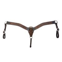 Chocolate Roughout Gunslinger 2" Contoured Breast Collar - Image 1