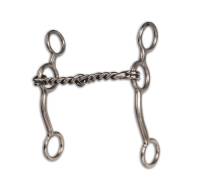 Equisential by Professionals Choice - Long Shank Bit - Twisted Wire Snaffle - Image 1